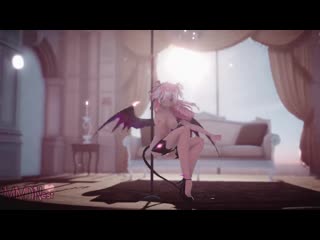 mmd sex succubus luka - pole dancing